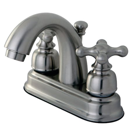 Kingston Brass 4" Centerset Bathroom Faucet, Brushed Nickel KB5618AX
